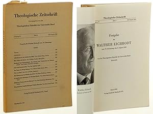 Theologische Zeitschrift. Hrsg. von d. Tholog. Fakultät d. Univ. Basel. Jahrg. 16; Heft 4: Festga...