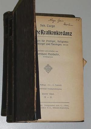 Biblische Realkonkordanz. Repetitorium für Prediger, Religionslehrer, Seelsorger und Theologen. R...