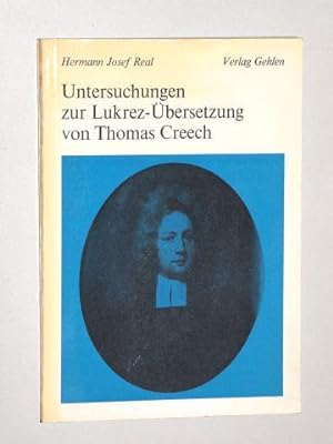 Immagine del venditore per Untersuchungen zur Lukrez-bersetzung von Thomas Creech. venduto da Antiquariat Lehmann-Dronke