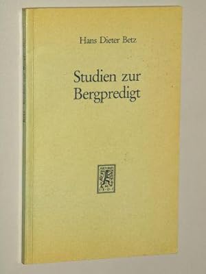 Bild des Verkufers fr Studien zur Bergpredigt. zum Verkauf von Antiquariat Lehmann-Dronke