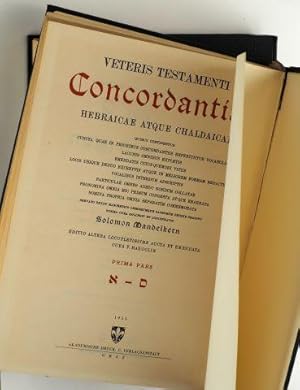 Veteris Testamenti Concordantiae Hebraicae atque Chaldaicae. 2 Bde. (Nachdr. d. bei Schocken 1937...