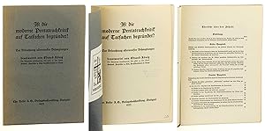 Bild des Verkufers fr Ist die Pentateuchkritik auf Tatsachen begrndet? Zur Beleuchtung allerneuester Behauptungen. zum Verkauf von Antiquariat Lehmann-Dronke