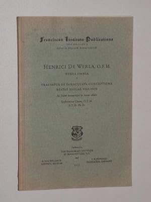 Opera Omnia. Vol. 1. Tractatus de Immaculata Conceptione Beatae Mariae Virginis. Ed. by S. Clasen...