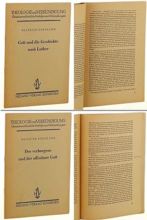 Bild des Verkufers fr Gott und die Geschichte nach Luther. 2. Aufl. zum Verkauf von Antiquariat Lehmann-Dronke