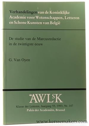 Imagen del vendedor de De studie van de Marcusredactie in de twintigste eeuw. a la venta por Emile Kerssemakers ILAB