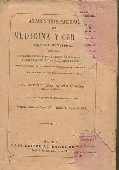 ANUARIO INTERNACIONAL DE MEDICINA Y CIRUGIA. LOS DESCUBRIMIENTOS ADELANTOS.