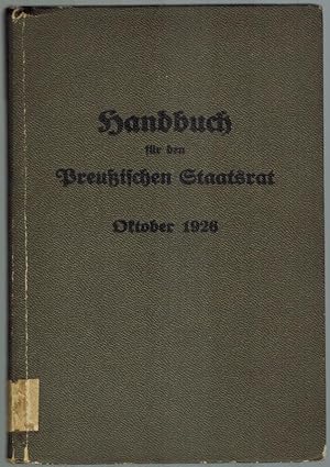 Handbuch für den Preußischen Staatsrat. Zweite Auflage.
