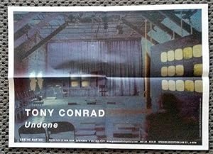 Imagen del vendedor de Undone (exhibition announcement/poster for Tony Conrad) a la venta por DR Fine Arts