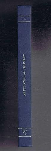 The Aristotelian Society: Supplementary Volume L1V (54) 1980. The Symposia read at the Joint Sess...