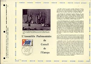 FEUILLET ARTISTIQUE PHILATELIQUE - PAC - 76 - 40 - L'ASSEMBLEE PARLEMENTAIRE DU CONSEIL DE L'EUROPE