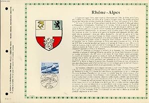 FEUILLET ARTISTIQUE PHILATELIQUE - PAC - 77 - 03 - RHONE-ALPES