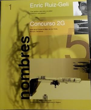 Immagine del venditore per NOMBRES N 1. UNA SOMBRA, UNA NUBE Y UN ARBOL (NADA ES LO QUE PARECE). CONCURSO 2G: SEDE DE LA FUNDACION MIES VAN DER ROHE, MONTJUIC, BARCELONA. venduto da Libreria Lopez de Araujo