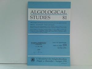 Algological Studies 81 / Archiv für Hydrobiologie, Supplement Volumes - No. 114