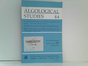 Algological Studies 84 / Archiv für Hydrobiologie, Supplement Volumes - No. 118