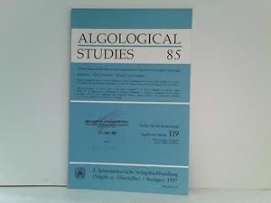 Algological Studies 85 / Archiv für Hydrobiologie, Supplement Volumes - No. 119