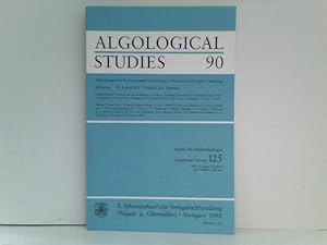 Algological Studies 90 / Archiv für Hydrobiologie, Supplement Volumes - No. 125