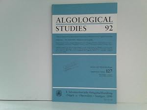 Algological Studies 92 / Archiv für Hydrobiologie, Supplement Volumes - No. 127