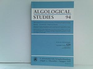 Algological Studies 94 / Archiv für Hydrobiologie, Supplement Volumes - No. 129