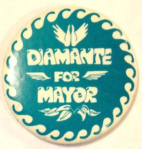 Diamante for Mayor [pinback button]