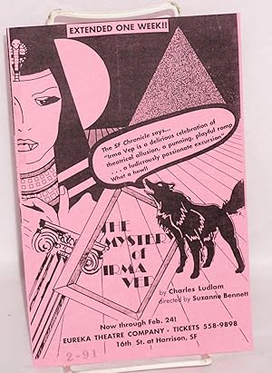 Seller image for The mystery of Irma Vep by Charles Ludlam extended one week! [hanbill/leaflet] for sale by Bolerium Books Inc.