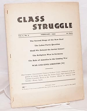 Imagen del vendedor de Class struggle: official organ of the Communist Leage of Struggle (adhering to the Internationalist Communists). Vol. 6, no. 2, February, 1936 a la venta por Bolerium Books Inc.