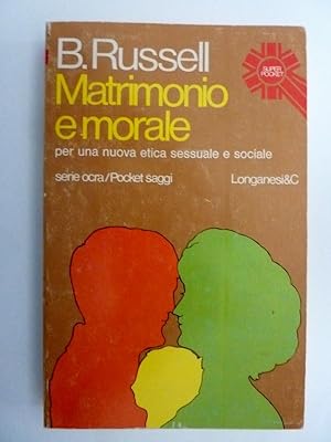 Bild des Verkufers fr MATRIMONIO E MORALE Serie Ocra / Pocket Saggi zum Verkauf von Historia, Regnum et Nobilia