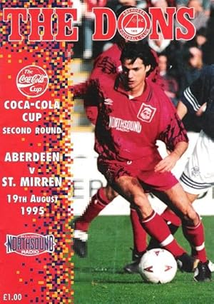 The Dons, The Dons. Official matchday magazine. Coca-Cola Cup Second Round. Aberdeen v. St Mirren...