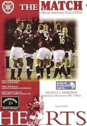 The Match: Official Matchday Magazine Saturday 12th January 2002.