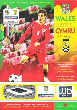 Wales v. Scotland Matchday Magazine. Nationwide International Friendly Match 14 November 2009.