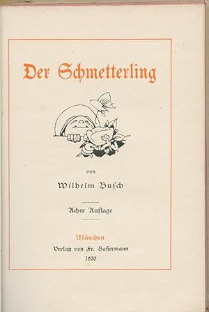 Image du vendeur pour Der Schmetterling. mis en vente par CARTORAMA