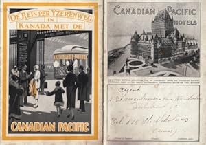 Imagen del vendedor de De reis per Yzerenweg in Kanada met de Canadian Pacific. a la venta por Fokas Holthuis