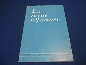 La Revue Réformée. N°171 -1991/5. Tome XLII. Le Divorce étude Biblique et Pastorale