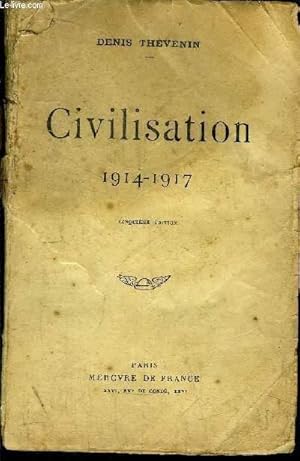 Image du vendeur pour CIVILISATION 1914-1917 mis en vente par Le-Livre