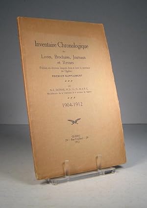 Inventaire chronologique des livres, brochures, journaux et revues publiés en diverses langue dan...