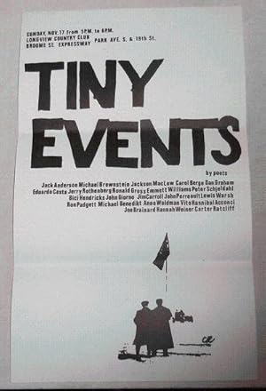 Image du vendeur pour Tiny Events by Poets (Flyer) mis en vente par Derringer Books, Member ABAA
