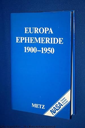 Europa-Ephemeride : Teil: 1900 - 1950