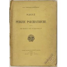 Bild des Verkufers fr Saggi di perizie psichiatriche ad uso dei medici e dei giureconsulti zum Verkauf von Libreria Antiquaria Giulio Cesare di Daniele Corradi