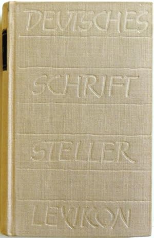 Bild des Verkufers fr Deutsches Schriftstellerlexikon; Von den Anfngen bis zur Gegenwart; zum Verkauf von Peter-Sodann-Bibliothek eG