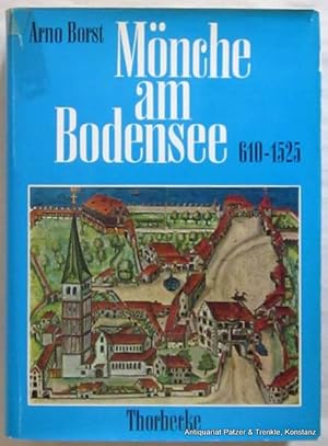 Bild des Verkufers fr Mnche am Bodensee. 610-1525. Sigmaringen, Thorbecke, 1978. Gr.-8vo. Mit zahlreichen, teils farbigen Tafelabbildungen. 584 S. Or.-Lwd. mit Schutzumschlag; ein reparierter Randeinriss. (Bodensee-Bibliothek, 5). (ISBN 3799550054). zum Verkauf von Jrgen Patzer