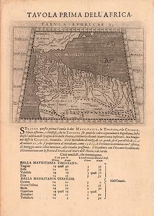 Bild des Verkufers fr Tabula Africae I (Mauretania) zum Verkauf von Antiquariat Reinhold Berg eK Inh. R.Berg