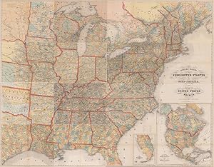 Bild des Verkufers fr Special-Karte der Vereinigten Staaten von Nordamerika. [folded maps in cardboard cover] zum Verkauf von Antiquariat Reinhold Berg eK Inh. R.Berg