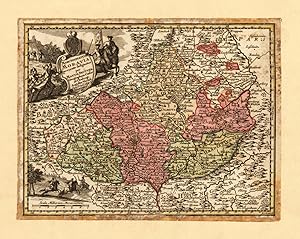 Image du vendeur pour Marchionatus Moravia accurate designatus per Matth. Seutter Geographum Caesar et Chalcogr. augustae Vindel Cum Privil S.R. I. Vicariat. mis en vente par Antiquariat Reinhold Berg eK Inh. R.Berg