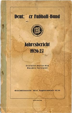 Deutscher Fußball-Bund Jahresbericht 1926/27