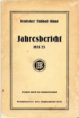 Deutscher Fußball-Bund Jahresbericht 1924/25