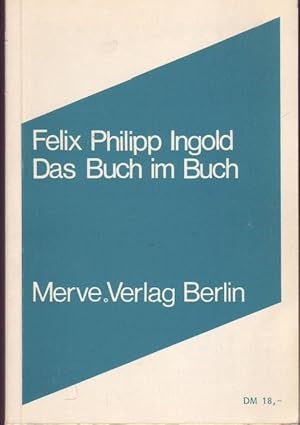 Bild des Verkufers fr Das Buch im Buch (= Internationaler Merve Diskurs) zum Verkauf von Graphem. Kunst- und Buchantiquariat