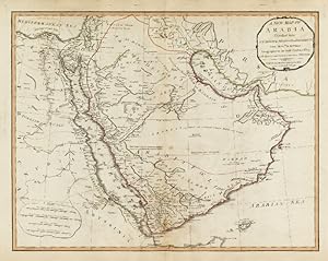Image du vendeur pour A New Map of Arabia, Divided Into Its Several Regions and Districts from Mon. D. Anville Geographer to the most Christian King with Additions and Improvements of M. Niebuhr. mis en vente par Antiquariat INLIBRIS Gilhofer Nfg. GmbH