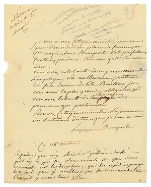 Imagen del vendedor de Autograph letter signed ("Lapagerie Bonaparte"). a la venta por Antiquariat INLIBRIS Gilhofer Nfg. GmbH