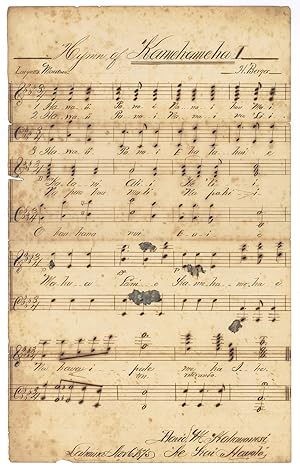 Autograph musical manuscript signed ("H. Berger").