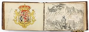 Bild des Verkufers fr Album with 60 mounted autographs by European rulers, noblemen and military men. zum Verkauf von Antiquariat INLIBRIS Gilhofer Nfg. GmbH