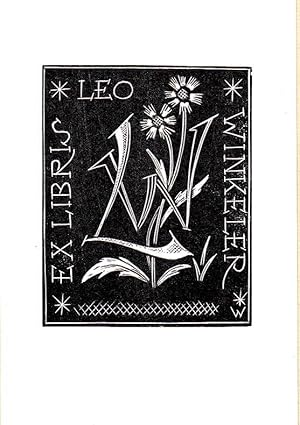 O-Holzst. " Ex Libris Leo Winkler", 9,5 x 6,6 cm Büttenpapier, im Druck monogrammiert. Rücks. num...